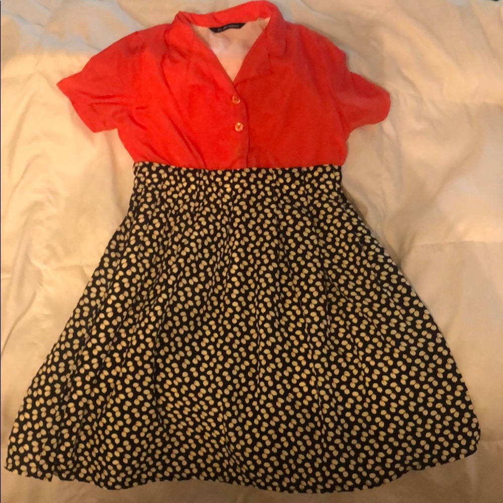 La Miniatura Short Sleeve Patterned Dress